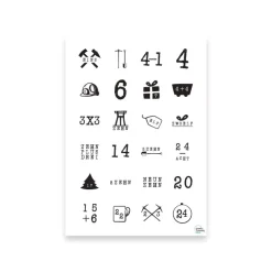 Clearance 24 Adventskalender Zahlen Button Pins, Ruhrpott | Wiederverwendbare Adventskalenderzahlen Adventskalenderzahlen