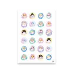 Adventskalenderzahlen|Kreativschmalz 24 Adventskalender Zahlen Button Pins, der kleine Stern | Wiederverwendbare Adventskalenderzahlen