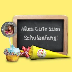 Clearance 15 Aufkleber | Endlich Schulkind - personalisierbar | Schulanfang, Schulkind, Aufkleber zur Einschulung mit Tafeloptik Kinder Einschulung