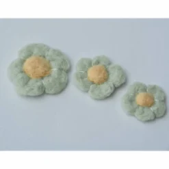 * DEKOBLUMEN * PASTELLFARBEN * 3 STÜCK * 100 % WOLLE * HANDGEARBEITET * NADELFILZ * ZUR DEKORATION Frühling