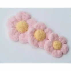 Frühling|Chrijou * DEKOBLUMEN * ZARTROSA * 3 STÜCK * 100 % WOLLE * HANDGEARBEITET * NADELFILZ * ZUR DEKORATION *