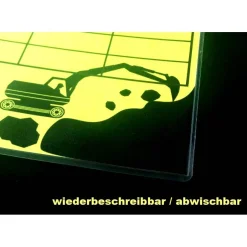 Best 3 er Schulset - NEON | A4 Stundenplan + Lernposter: Tiger - wiederbeschreibbar Kinder Einschulung