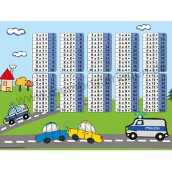 Clearance 3 er Set  A4 Stundenplan + Lernposter  | Polizei Kinder Einschulung