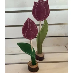 Online 2 er Set FilzTulpen -  schlicht & schön -  Filz - Frühjahrsdekoration - Osterdekoration  - Ostern Frühling