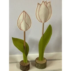 Discount 2 er Set FilzTulpen -  schlicht & schön -  Filz - Frühjahrsdekoration - Osterdekoration  - Ostern Frühling
