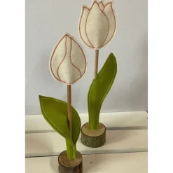 Discount 2 er Set FilzTulpen -  schlicht & schön -  Filz - Frühjahrsdekoration - Osterdekoration  - Ostern Frühling
