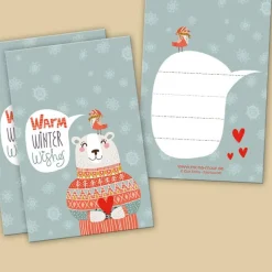 Outlet 10 Geschenkanhänger „Warm winter wishes“ /// ABVERKAUF Geschenkeanhänger