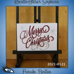 ►2021-0121◄ Karte A6 - WEIHNACHTEN "Merry Christmas" Weihnachtskarten