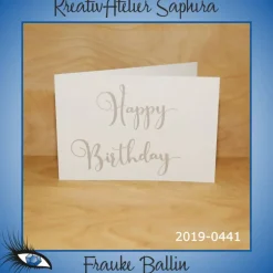 Sale ►2019-0441◄ Karte B6 - GEBURTSTAG "Happy Birthday" Glückwunschkarten
