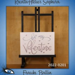 Best ►2022-0201◄ Karte B6 - LIEBE "be my Valentine" Valentinstagskarten