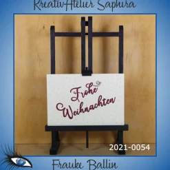Weihnachtskarten|KreativAtelier Saphira ►2021-0054◄ Karte B6 - WEIHNACHTEN
