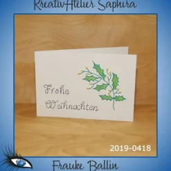 Sale ►2019-0418◄ Karte B6 - WEIHNACHTEN Weihnachtskarten