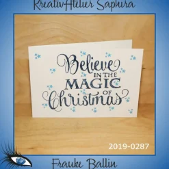 Weihnachtskarten|KreativAtelier Saphira ►2019-0287◄ Karte B6 - WEIHNACHTEN "Merry Christmas"