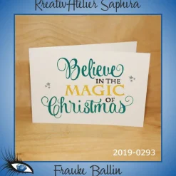Weihnachtskarten|KreativAtelier Saphira ►2019-0293◄ Karte B6 - WEIHNACHTEN "Merry Christmas"