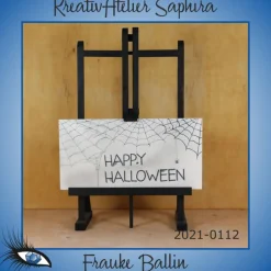 Discount ►2021-0112◄ Karte Din lang - HALLOWEEN "Halloween + Spinnenweben" Einladungskarten