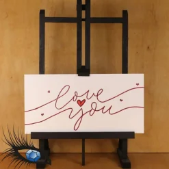 Valentinstagskarten|KreativAtelier Saphira ►2022-0001◄ Karte Din lang - LIEBE - "Love you"