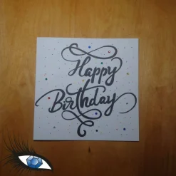 Sale ►2023-0053◄ Karte Quadratisch - GEBURTSTAG "Happy Birthday" Glückwunschkarten