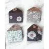 Sale 13 Mini Umschläge Gänseblümchen mit Briefpapier – Kleine Briefumschläge für Geldgeschenk, Gastgeschenk & Mitbringsel Dekoration