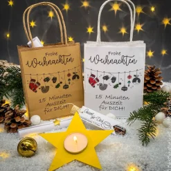 Sale 15 Minuten Weihnachten "Auszeit für DICH" - Geschenk in der Tüte, Geschenk, Aufmerksamkeit, Antistress Weihnachtsgeschenke