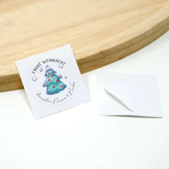 Discount 24 personalisierte Weihnachtsaufkleber, Weihnachtsbaum | Wunschnamen | Weihnachten Aufkleber | rund, 4 cm Sticker & Aufkleber