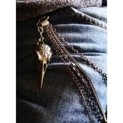 New 4 reihige Hosenkette, Schlüsselkette, Portemonnaie Kette Geschenke Für Männer