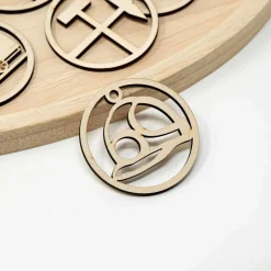 6 Ruhrpott Holzanhänger – Weihnachtsset | Pott Weihnachtsschmuck Motiv | Holz Baumschmuck Baumschmuck Personalisierbar