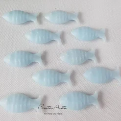 Sale 10 St. FISCHE Seifenfische HELLBLAU Gastgeschenke Gastgeschenke