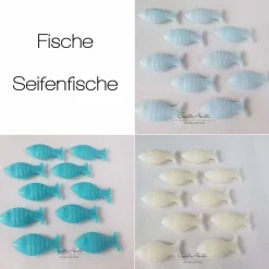 Sale 10 St. FISCHE Seifenfische HELLBLAU Gastgeschenke Gastgeschenke