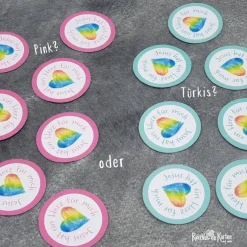 Dekoration|Reizvolle Karten und mehr 20 Streuteile Deko Kommunion - Jesus hat ein Herz für mich -  (2)