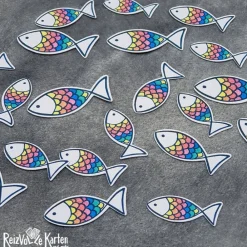 Online 20 Streuteile Deko Regenbogen Fisch Dekoration