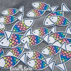 Online 20 Streuteile Deko Regenbogen Fisch Dekoration