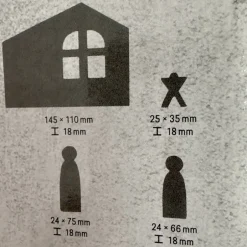 Krippen|Verzückt & Verplottet 13 teilige Krippe aus Raysin mit Beleuchtung zur Weihnachtszeit personalisiert