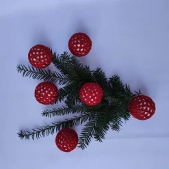 Baumschmuck|Hexenmasche 6 umhäkelte Weihnachtsbaumkugeln