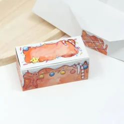 Best 10 Weihnachten Geschenkverpackung, Lebkuchen | Weihnachtsbox zum selbst Beschriften  | Lebkuchenhaus Box Geschenkverpackungen