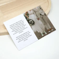 50 x A6 Dankeskarte für Hochzeit | Personalisierbar mit eigenem Foto und Text Danksagungskarten