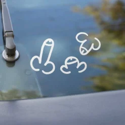 Junggesellenabschied|Kreativschmalz 27 x Penis Aufkleber Set | Vinylaufkleber für Auto | Junggesellenschabschied | Scherzartikel | Farbwahl