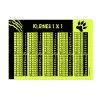 Best A4 Neon 1x1 Lernposter | Tiger Kinder Einschulung