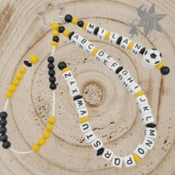 Best ABC Rechenkette Zählkette mit Name Fußball  - Geschenk zur Einschulung - Kinder Einschulung