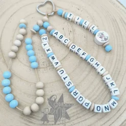 ABC und Rechenkette Zählkette mit Name Fuchs - Geschenk zur Einschulung - Kinder Einschulung