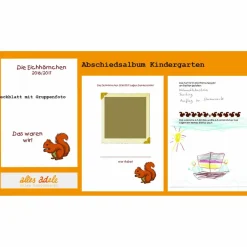 Abschiedsalbum für Kindergarten | personalisiert Kinder Einschulung