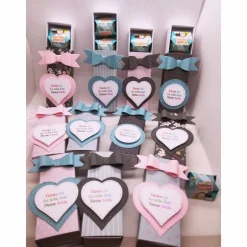 Geschenkverpackungen|Netles Kartenkunst & Schmuckallerlei Abschiedsgeschenk für Erzieher, Goodie für 3 F. Küss....en, als kleines Dankeschön