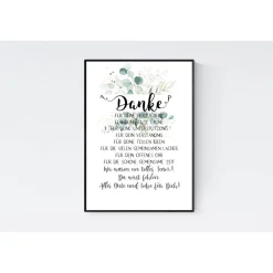 Best Abschiedsgeschenk Kollegin Kollege Verabschiedung Ruhestand Rente Geschenk Poster Bild Eukalyptus Danksagungskarten