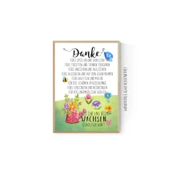 Outlet Abschiedsgeschenk Krippe Kita Team Erzieherin Geschenk Danke Kinder Danksagungskarten