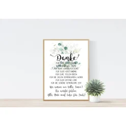 Sale Abschiedsgeschenk TEAM Abschied vom Team Kollegen Poster Druck Eukalyptus Danksagungskarten