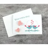 ABVERKAUF /// Klappkarte **Vogelhochzeit** von Glückwunschkarte Valentinstag Hochzeitstag Valentinstagskarten