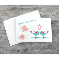 ABVERKAUF /// Klappkarte **Vogelhochzeit** von Glückwunschkarte Valentinstag Hochzeitstag Valentinstagskarten