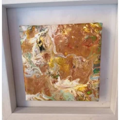 Best Acryl pouring art 2er-Set gerahmt Geschenke