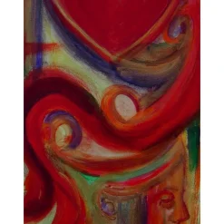 Clearance Acrylbild SEHNSUCHT Malerei Gemälde Acrylgemälde auf einem Keilrahmen Handgemalt Unikat abstrakte Malerei Herzbild Kunst