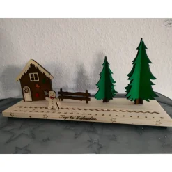 Hot Adventskalender … Tage bis Weihnachten „Lebkuchenhaus“ I Adventskalender-Countdown / Weihnachtscountdown Adventskalender