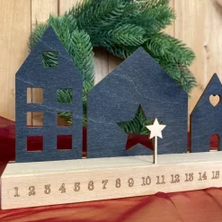 Adventskalender|Werkstatt am See Adventskalender aus Holz – Skandinavische Häuser zum Gestalten